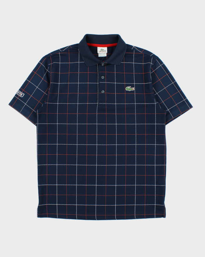 Vintage Y2K 00s Lacoste Sport Check Embrodiered Short Sleeve Polo Shirt - S