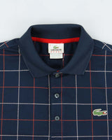 Vintage Y2K 00s Lacoste Sport Check Embrodiered Short Sleeve Polo Shirt - S