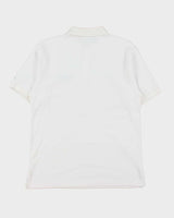 Vintage 1990s Courrèges Homme Embroidered Short Sleeve Polo Shirt - L