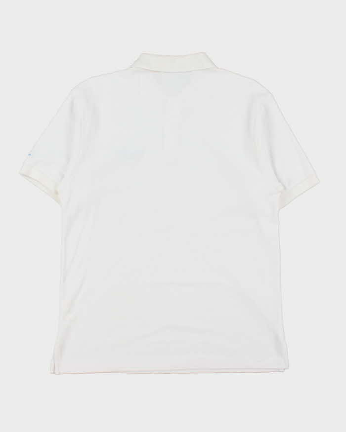 Vintage 1990s Courrèges Homme Embroidered Short Sleeve Polo Shirt - L