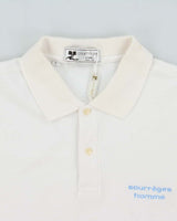 Vintage 1990s Courrèges Homme Embroidered Short Sleeve Polo Shirt - L