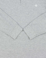 Vintage Y2K 00s Brooks Brothers Supima Slim Fit Marl Grey Layered Long Sleeve Polo Shirt - L
