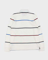 Vintage Y2K 00s Tommy Hilfiger Striped Long Sleeve Rugby Shirt - S