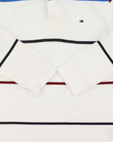 Vintage Y2K 00s Tommy Hilfiger Striped Long Sleeve Rugby Shirt - S