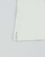 Vintage 1990s Yves Saint Laurent Striped Embroidered Short Sleeve Polo Shirt - XL
