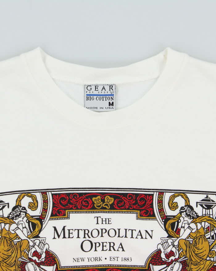 Vintage 1990s Metropolitan Opera Gear Made In USA Heavyweight Crewneck T-Shirt - L
