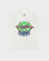 Vintage 1991 Atlanta Braves MLB National Champions Made In USA Single Stitch Crewneck T-Shirt - S