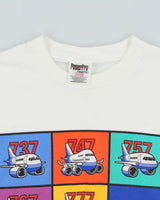 Vintage 1993 Boeing Promo Oneita PowerPro Made In USA Single Stitch Crewneck T-Shirt - L