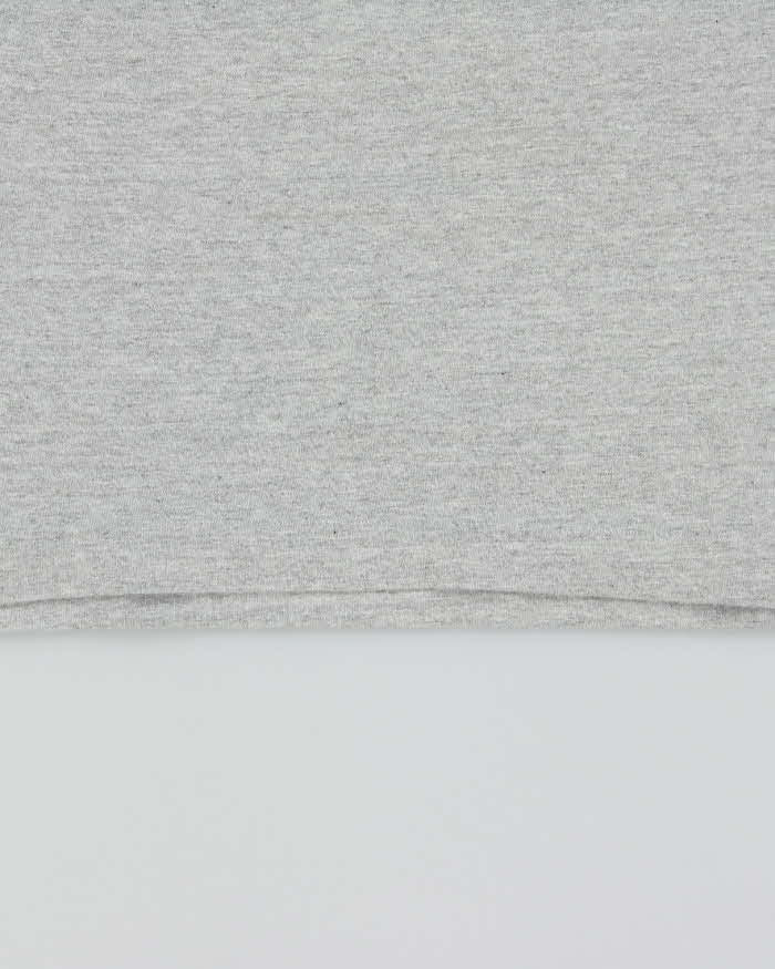 Vintage 1980s Oxford University Screen Stars Single Stitch Made In Ireland Marl Grey Crewneck T-Shirt - M