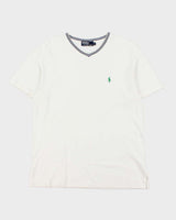 Vintage 1990s Polo Ralph Lauren V-Neck T-Shirt - L