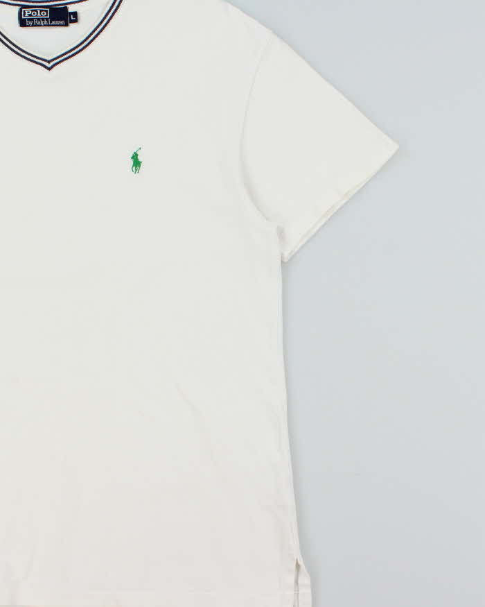 Vintage 1990s Polo Ralph Lauren V-Neck T-Shirt - L