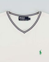 Vintage 1990s Polo Ralph Lauren V-Neck T-Shirt - L