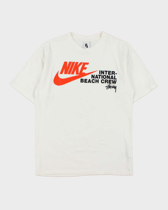 SP2020 Nike Japan x Stussy Beach Crew Heavyweight Oversized Crewneck T-Shirt - XS