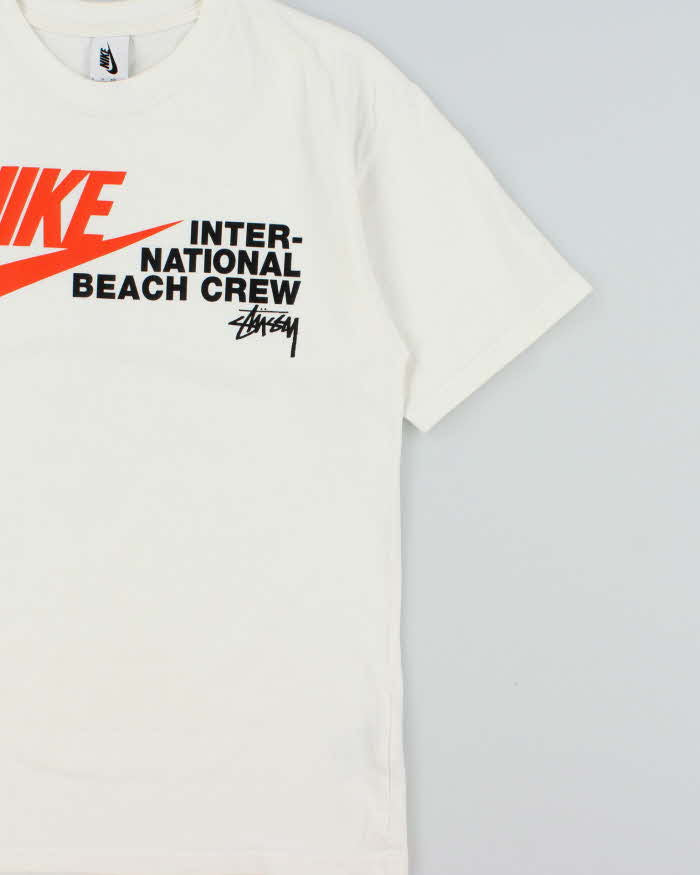 SP2020 Nike Japan x Stussy Beach Crew Heavyweight Oversized Crewneck T-Shirt - XS