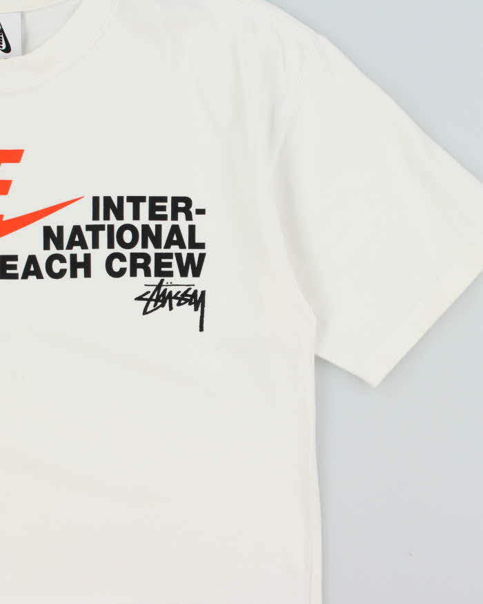 SP2020 Nike Japan x Stussy Beach Crew Heavyweight Oversized Crewneck T-Shirt - XS