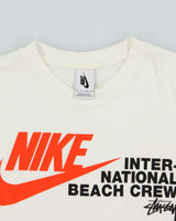 SP2020 Nike Japan x Stussy Beach Crew Heavyweight Oversized Crewneck T-Shirt - XS