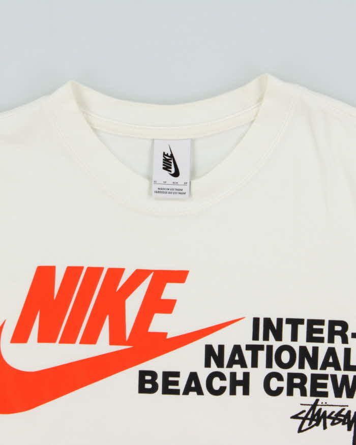 SP2020 Nike Japan x Stussy Beach Crew Heavyweight Oversized Crewneck T-Shirt - XS