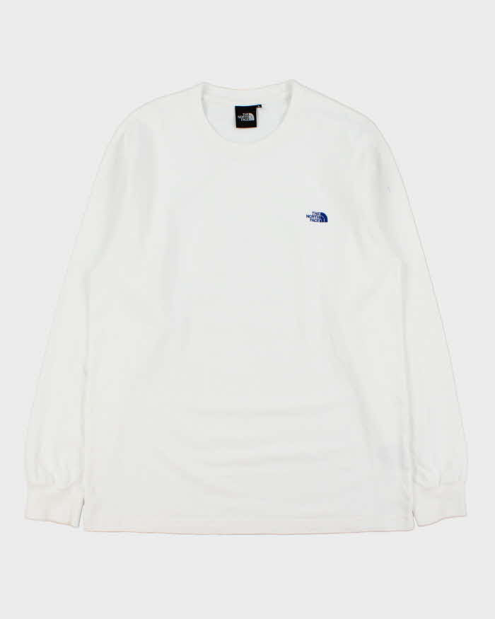 Vintage The North Face Japan Black Label Heavyweight Embroidered Long Sleeve Crewneck T-Shirt - L