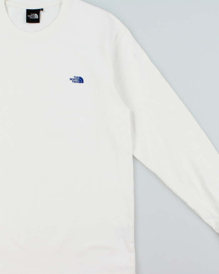 Vintage The North Face Japan Black Label Heavyweight Embroidered Long Sleeve Crewneck T-Shirt - L