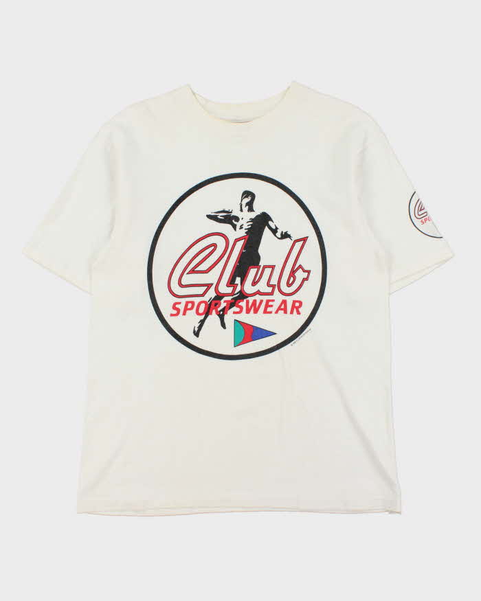 Vintage 1991 Club Sportswear Single Stitch Crewneck T-Shirt - L