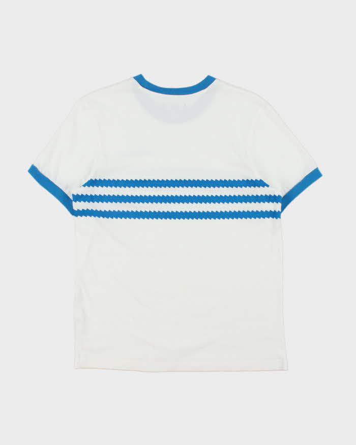 Vintage Adidas Originals Striped Two-Tone Crewneck Ringer T-Shirt - M