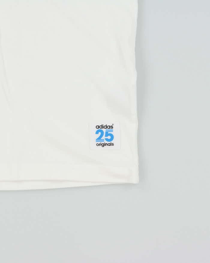 Vintage Adidas Originals Striped Two-Tone Crewneck Ringer T-Shirt - M