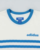 Vintage Adidas Originals Striped Two-Tone Crewneck Ringer T-Shirt - M