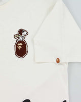 SS2014 Bape x Peanuts 'Aviation Snoopy' Heavyweight Crewneck T-Shirt - M