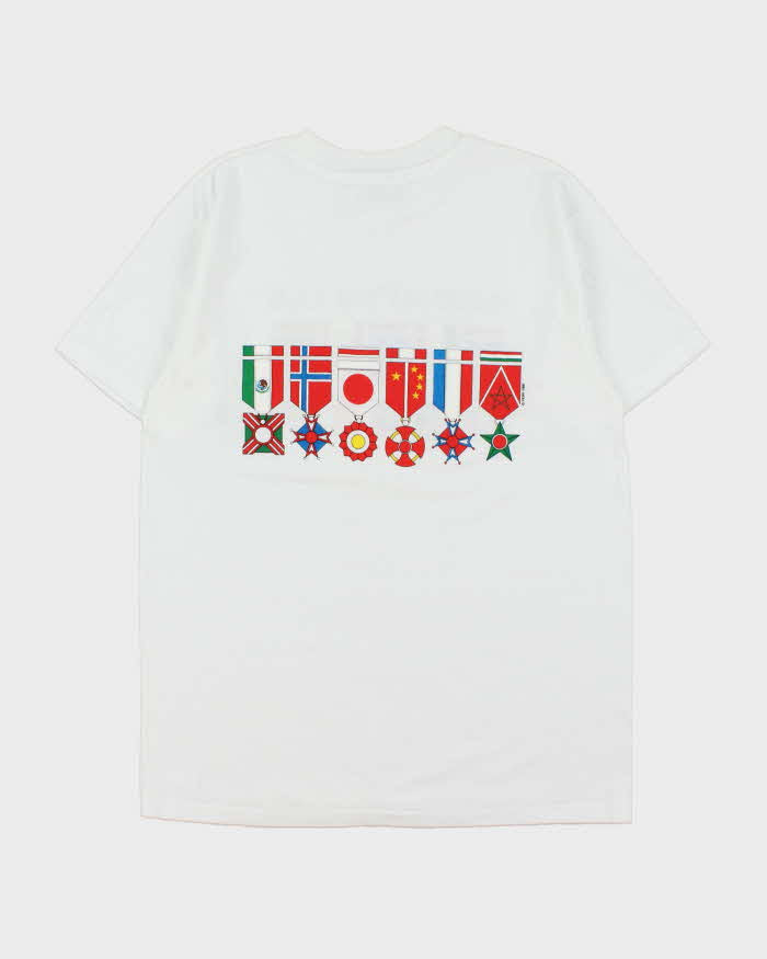 Vintage 1990 Fiori International Club Single Stitch Crewneck T-Shirt - L