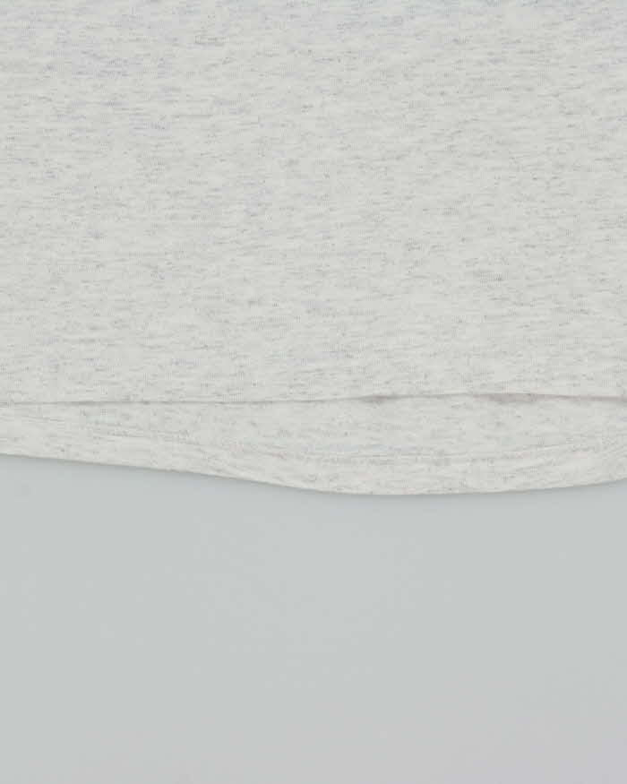 Vintage 1990s Oneita Power-T Made In USA Ben Davis Marl Grey Single Stitch Crewneck T-Shirt - L