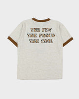 Vintage Y2K 00s Peanuts 'Sergeant Snoopy' Marl Grey Crewneck T-Shirt - M