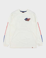 Vintage Y2K 00s 76 Lubricants Racing Motor Oil Crewneck Long Sleeve T-Shirt - L