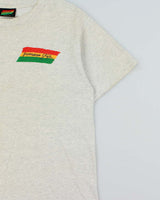 Vintage 1990s Jamaica Style Rub - A - Dub Made In USA Marl Grey Single Stitch Crewneck T-Shirt - L