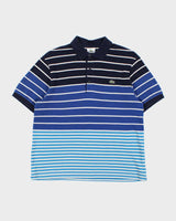 Vintage Y2K 00s Lacoste Classic Croc Striped Short Sleeve Polo Shirt - L