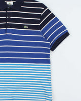 Vintage Y2K 00s Lacoste Classic Croc Striped Short Sleeve Polo Shirt - L