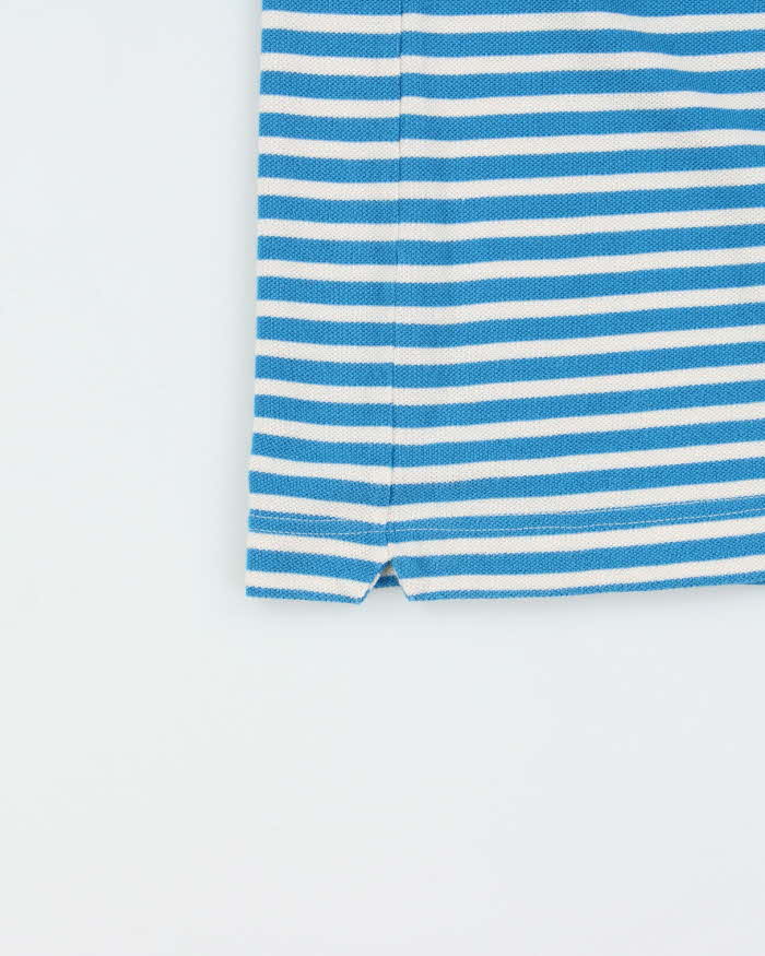 Vintage Y2K 00s Lacoste Classic Croc Striped Short Sleeve Polo Shirt - L