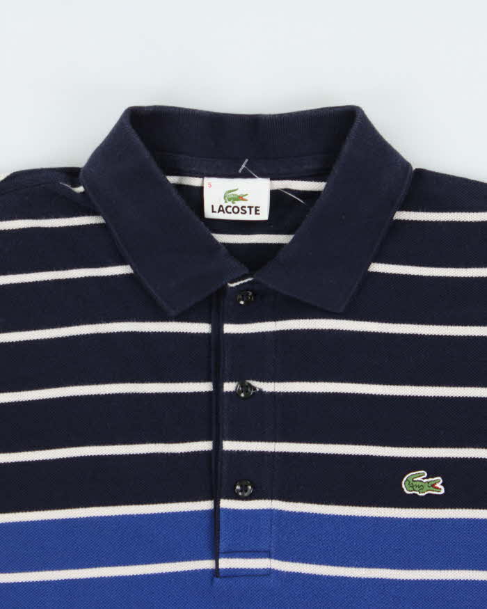 Vintage Y2K 00s Lacoste Classic Croc Striped Short Sleeve Polo Shirt - L
