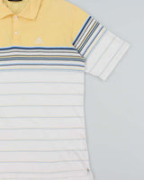 Vintage Y2K 00s Adidas Striped Embroidered Short Sleeve Polo Shirt - L
