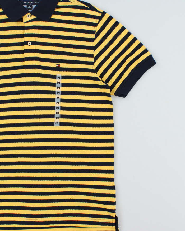 DSWT Vintage Y2K 00s Tommy Hilfiger Classic Striped Short Sleeve Polo Shirt - M