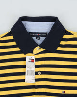 DSWT Vintage Y2K 00s Tommy Hilfiger Classic Striped Short Sleeve Polo Shirt - M