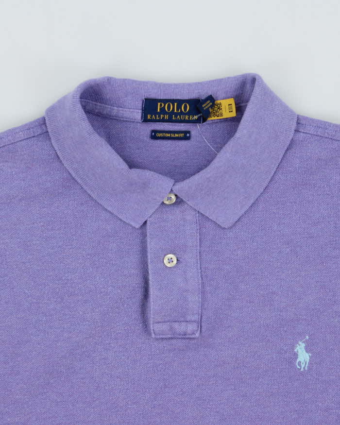 Vintage Polo Ralph Lauren Classic Custom Slim Fit Short Sleeve Polo Shirt - L