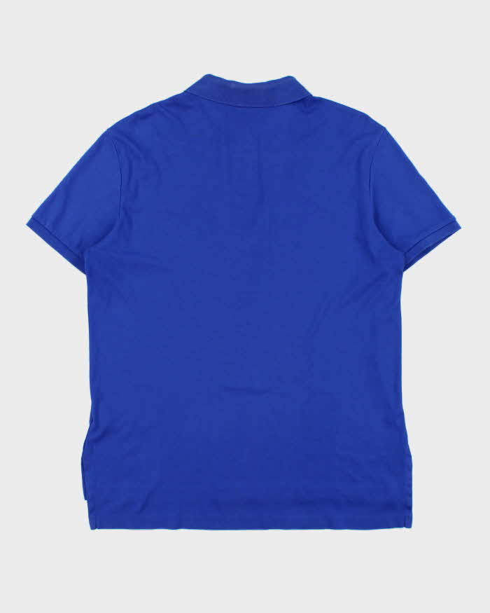 Vintage Polo Ralph Lauren Cobalt Prima Soft Touch Short Sleeve Polo Shirt - L