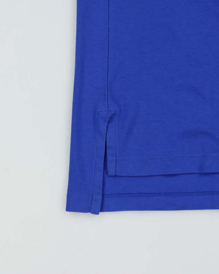 Vintage Polo Ralph Lauren Cobalt Prima Soft Touch Short Sleeve Polo Shirt - L