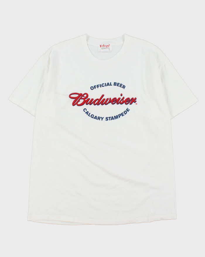 Vintage 1990s Calgary Stampede Budweiser Crewneck T-Shirt - XL
