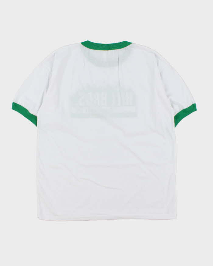 Vintage 1990s Hill Bros. Single Stitch Made In Canada Crewneck Ringer T-Shirt - M