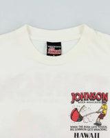 Vintage 1990s Big Johnson By Oneita Hawaii Weed-Whackers Single Stitch Made In USA Heavyweight Crewneck T-Shirt - L