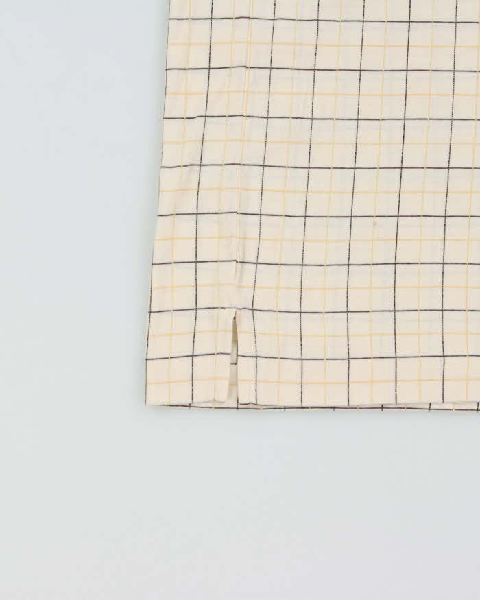 Vintage 1990s Hugo Boss Golf Tattersall Short Sleeve Polo Shirt - M