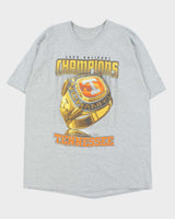 Vintage 1999 Pro Player University Of Tennesse National Champions Marl Grey Heavyweight Crewneck T-Shirt - XL