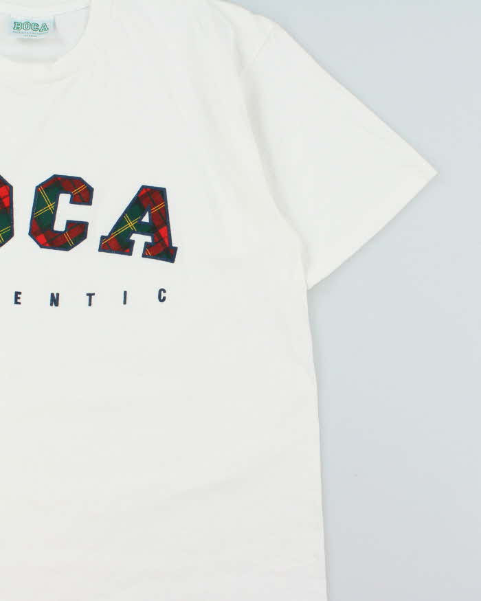 Vintage 1990s Boca Authentic Tartan Heavyweight Single Stitch Crewneck T-Shirt - XL