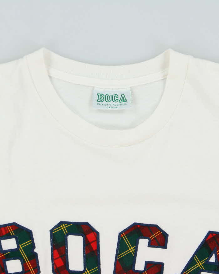 Vintage 1990s Boca Authentic Tartan Heavyweight Single Stitch Crewneck T-Shirt - XL